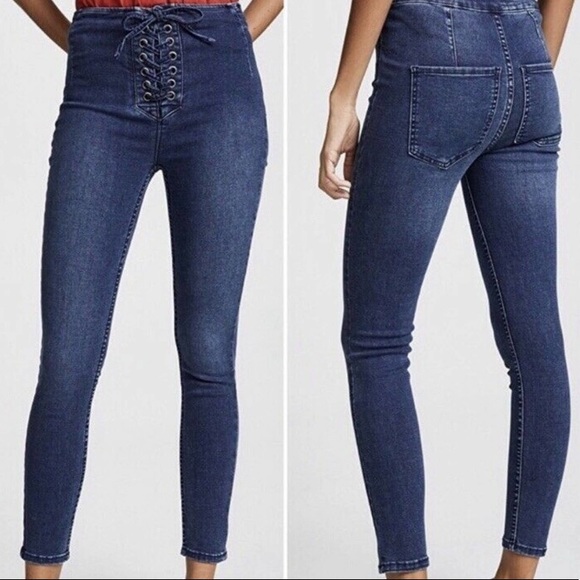 Free People lace up jeans - Picture 2 of 4